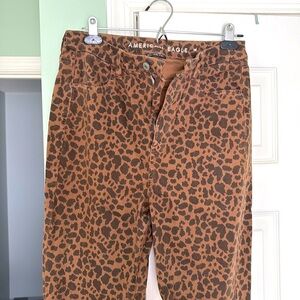 American eagle leopard print jegging